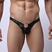 BeautyVan Hot Sale！ Men Shorts, Fashion Design Hot Sexy Men's Thongs G-String Underwear Leather Jockstrap Trunks (L, Black ~2)