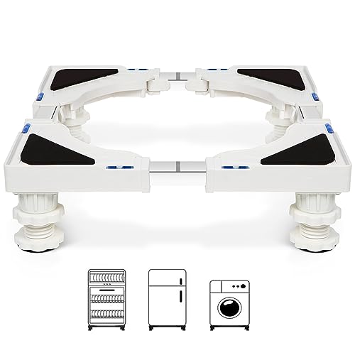 Nefish Mini Fridge Stand Adjustable Refrigerator Stand with 4 Strong