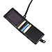 Cosmos Black Color Folding PU Leather Vertical ID Card Holder with 2 ID Window and 3 Card Slots, with PU Neck Strap Band Lanyard