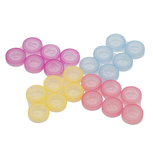 Zagarzoom Contact Lens Case,Contact Lens Case Travel Colorful 12 packs