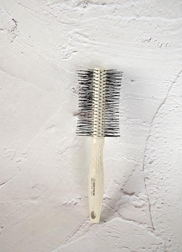 - Cepillo de pelo redondo Natural Fiber hecho a base de fibras de trigo, Cepillo Redondo para Moldear y Alisar sin Encrespamiento Peinado suave y sin tirones, Para todo tipo de cabellos