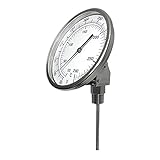 PIC Gauges B3A4-MM SS Case Bimetal Thermometer, 316