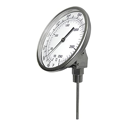 PIC Gauges B3A4-MM SS Case Bimetal Thermometer, 316