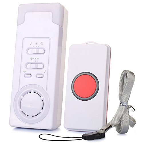 Wireless Caregiver,Caregiver Smart Personal Pager System Emergency Care Alarm Call Button Nurse Alert System -500+ft Operating Range (1 in 1)