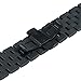 TRUMiRR 20mm Stainless Steel Watch Band Bracelet Strap with Quick Release Pins for Samsung Gear S2 Classic (SM-R7320,SM-R735), Moto 360 2 42mm Men, Pebble Time Round 20mm, Bradley Timepiece, Black