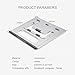 LEZCHI Laptop Stand, Adjustable laptop stand Portable Foldable Ergonomic Desktop Stand Holder Mount for for Macbook Air Pro/Notebook/Tablet/iPad Universal 6 Levels Adjustable Foldable