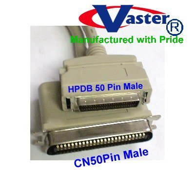 SuperEcable - 20355-10 Ft - SCSI - 1 to SCSI - 2 CN50M to HPD50M Cable