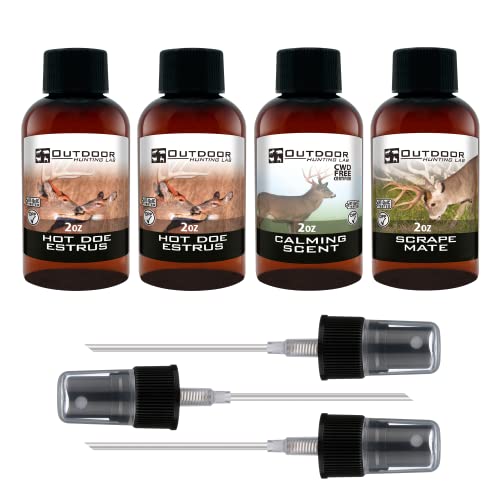 Outdoor Hunting Lab Deer Estrus, Scrape, Calming Deer Hunting Scent
