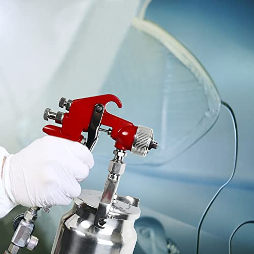 Endozer Siphon Feed Spray Gun - 34oz Cup, 1.4/1.7/2.0mm Nozzles, For Low Viscosity Paint & Finishing