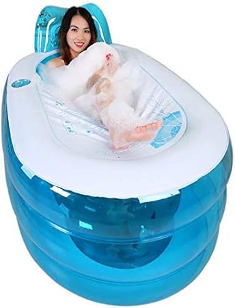 YAMMY Transparente aufblasbare Badewanne, Klappbadewanne für Erwachsene