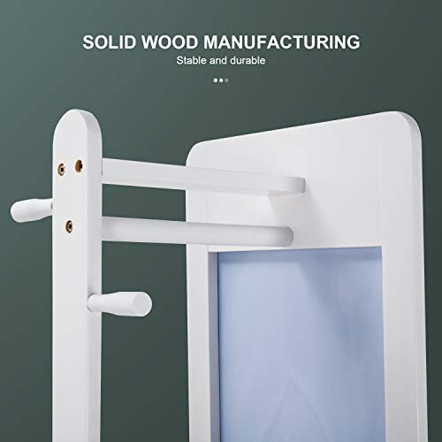 OUTDOOR DOIT Full Length Dressing Mirror with Clothes Valet Stand