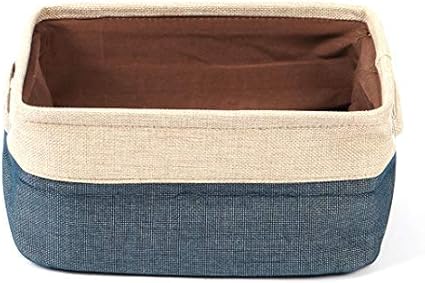 DealMux Cestas de almacenamiento de tela con manijas dobles