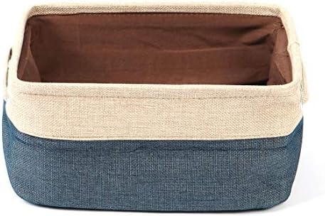 DealMux Cestas de almacenamiento de tela con manijas dobles