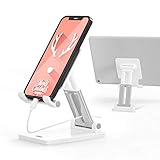 Adjustable Phone Stand, coonoe Foldable Cell Phone Holder for Desk Multi-Angle a