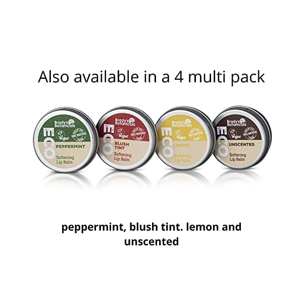 Lemon flavour 100% natural, vegan lip balm. Set of 3 lip Cream. Gift set for men and women. Coconut oil & Candelilla wax…