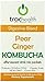 MOCU Kombucha Probiotic Drink Mix, Pear Ginger Zing - No Sugar Added - 12 Count