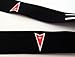 Pontiac 2X Lanyards Black and White 1 inch x 22 inch Key Chain ID Badge Card Holder Hanger