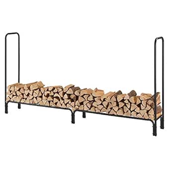 [en.casa] Soporte para leña 240 x 123 x 35 cm Estante de leña