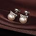 Cat Earrings Silver Cat Earrings Pearl Cat Earrings Cute Sterling Silver Cat Ear Earrings Freshwater Pearl Cat Earrings Silver Cat Earrings Women Kitty Cat Earrings Fun Cat Ear Studs Silver Cat Studs