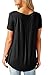 Women Shirts With Buttons Casual Summer Loose Tops and Blouses Short Sleeve Black M