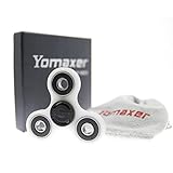Yomaxer Tri-Spinner Fidget Toy 3D Printing EDC Focus Toy for Killing Time (White)