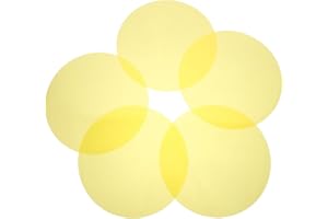 Lurrose 15Cm LED Filter Sheets 5Pcs Warm Light Peel and Stick Film for Outdoor Event Lighting and Spotlights