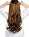V-Shaped Hair Extensions One Piece U part Synthetic Straight Curly Wave Clips in Hairpiecethumb 2