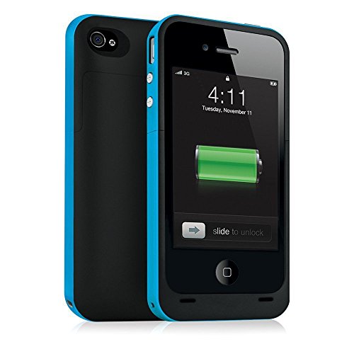 Febe 2500mAh External Backup Power Battery Charger Case Cover For iPhone 5 5S - Light Blue