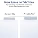 Avery Big Tab Insertable Dividers for 3 Ring Binders, 8-Tab Set, White Paper, Clear Tabs, 1 Binder Divider Set (11124)