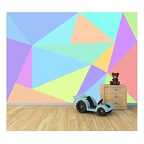 Bright Candy Color Collage - Large Wall Mural, Removable Peel and Stick Wallpaper, Home Decor - 66x96 inches