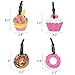 Mziart Colorful & Funny Luggage Tags for Women Travel Baggage Tags Suitcase Bag Labels Backpack Identifier, Set of 4