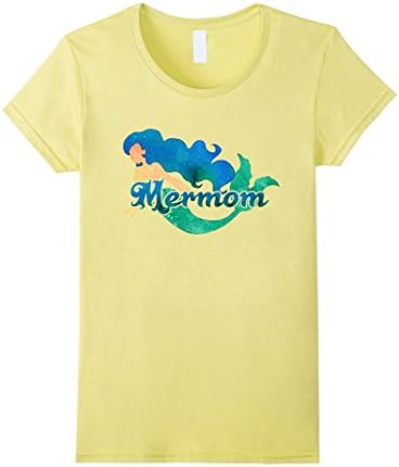 Womens Mermom - Mermaid - Funny - T-Shirt Large Lemon