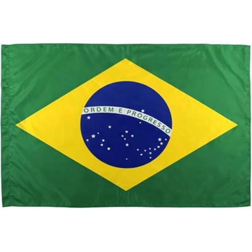 Bandeira do Brasil 90x140cm Poliéster Cores Vivas Copa Mundo Eventos Eleições Ideal para Decoração e Torcida