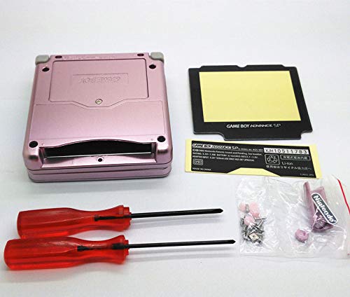 FidgetKute New Pink Shell Housing for Nintendo Gameboy Advance SP GBA SP Console