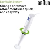 Braun MultiQuick 1 Hand Mixer MQ10.001P 450W Lightweight EasyTwist White view 3