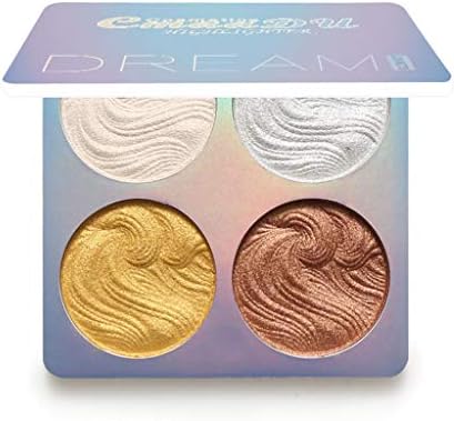FINME Professional New Makeup Face Powder 4 Colors Bronzer Highlighter Powder Palette