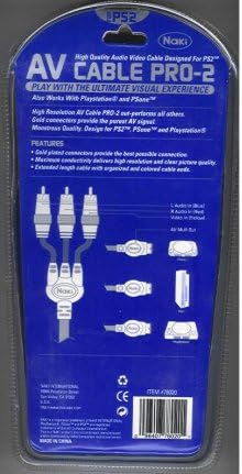 AV Cable Pro-2: High Quality Audio Video Cable Designed For PS2, Also Works With Playstation and PSone