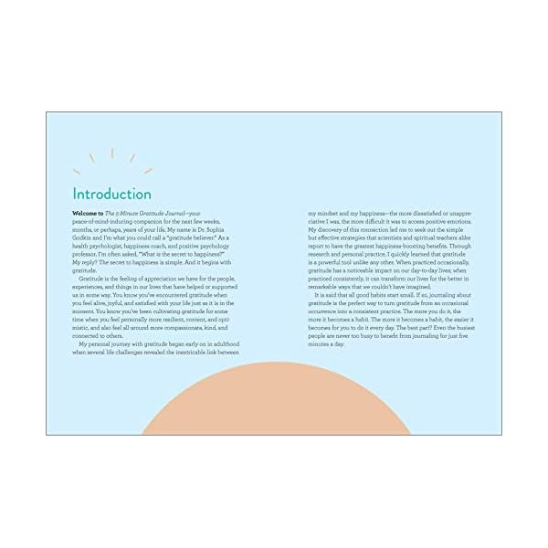 The 5-Minute Gratitude Journal: Give Thanks, Practice Positivity, Find Joy