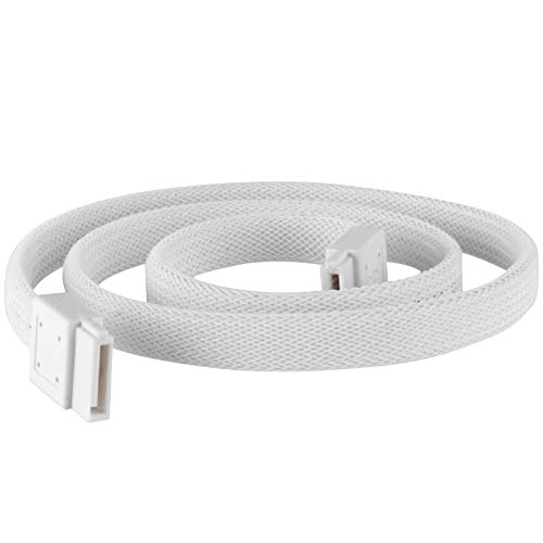 Silverstone SATA III SSD/HDD Cable with Locking Mechanism in White CP07W-USA