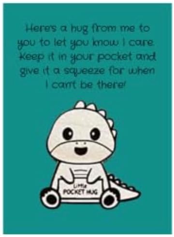 Mixed Media - Pocket Hug (Dinosaur)