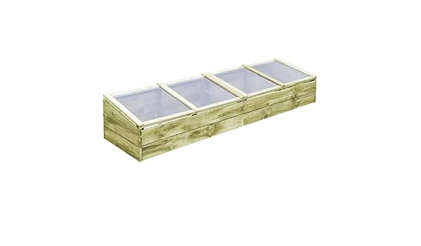 Nishore - Cama elevada de jardín con Techo de Pino impregnado para ...