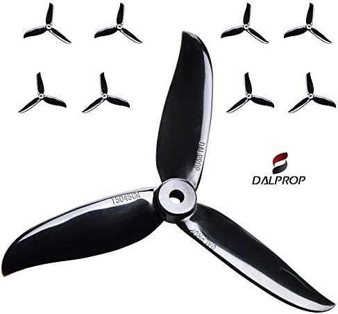 DAL 5045 V3 Black Cyclone Extreme Performance FPV Racing Propellers, The Cyclone series has incresed performance through Advanced Tip Design. 4XCW and 4XCCW, 8 Propellers