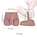 3D Realistic Sex Love Doll for Women with Flexible Dildo and Tight Anal Entry Fake Penis with Ball Adult Sex Toys for Female Masturbation-11x9.44x7.87inch Brown