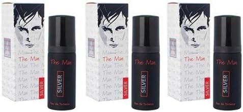 Crimson Kangaroo 3pk Mens The Man Silver Milton Lloyd EDT Fragrance 50ml