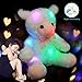 WEWILL LED Lamb Stuffed Animal Sheep Soft Plush Toy Nightlight Companion Gift for Babies on Birthday Christmas, White, 9 Inch