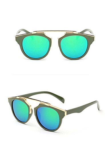 FTXJ Toddler Sunglasses, Kids Anti-UV Sunglasses 7 Color Baby Boys Girls Goggle Sunglasses Age 3-12 (Green)