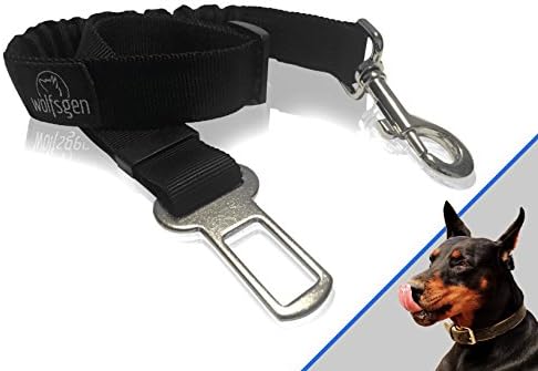 Professional bungee dog safety harness – comfortable and safe seat belt for traveling with dogs – flexible and adjustable - made for nearly every dog breeds and car types