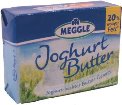 AlboTrade Miniature Fridge Magnet Meggle Yogurt Butter (German Brand)