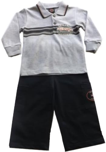 Harley Davidson Infant/Toddler Boys 2 pc Cargo Set Apparel 12 Mo, 18 Mo, 24 Mo. (12 Months)