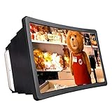 Yealsha Screen Magnifier 3D Enlarge Mobile Phone Movies Amplifier with Foldable Holder Stand
